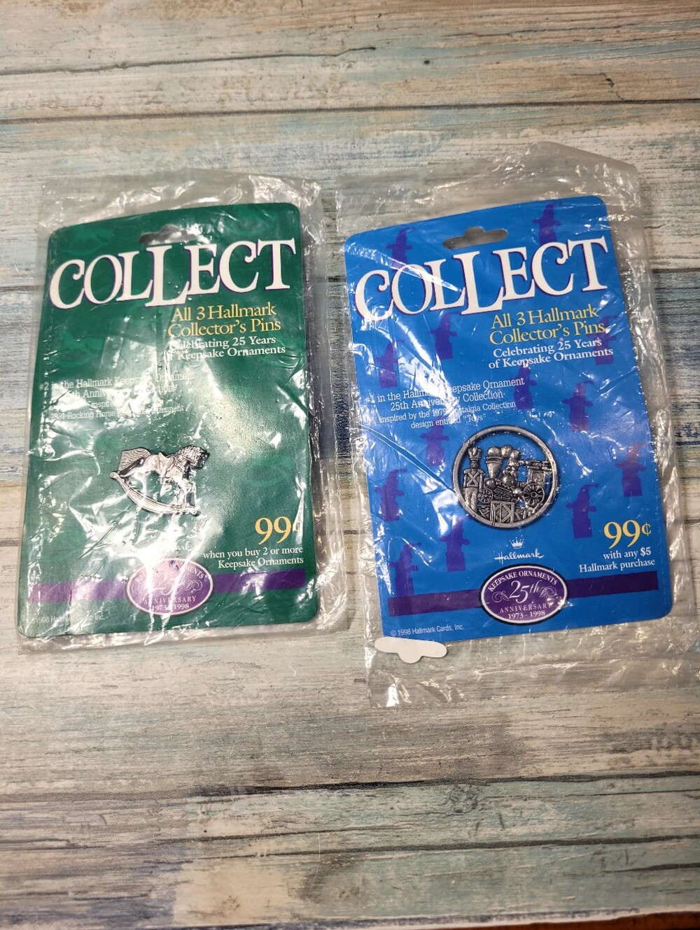 Hallmark Collect  Silver Pin- set of 2